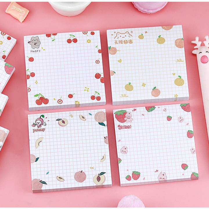 Jual Sticky notes fruit sign japan korea memo | Shopee Indonesia