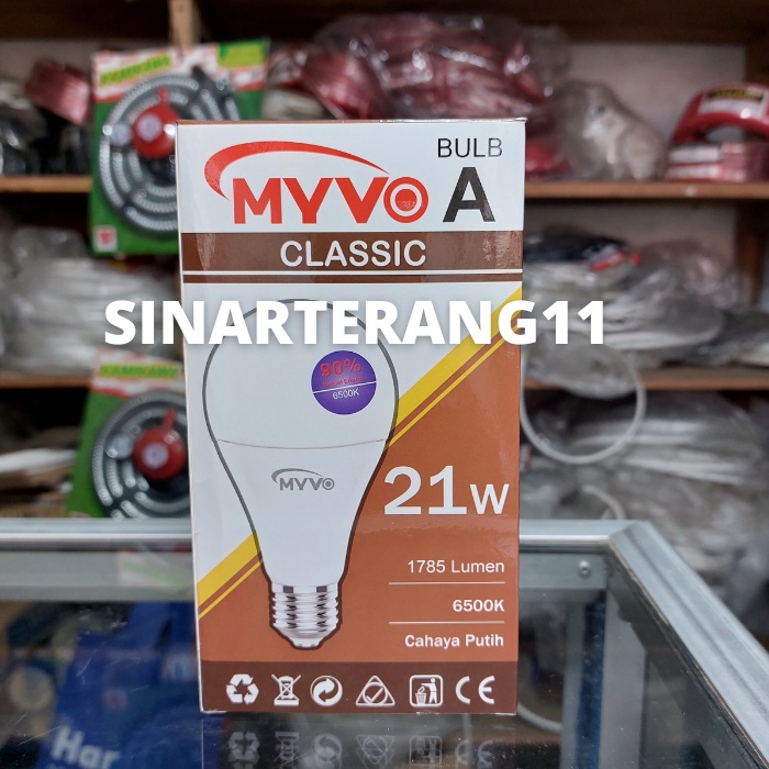 Jual Lampu Led Myvo Classic W Lampu Myvo Watt Bergaransi Tahun Shopee Indonesia