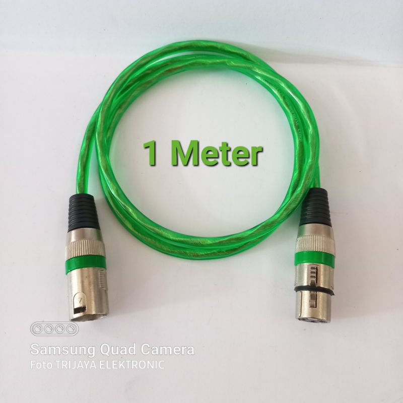 Jual Kabel Xlr Cannon Male To Female 1 Meter Shopee Indonesia 6617