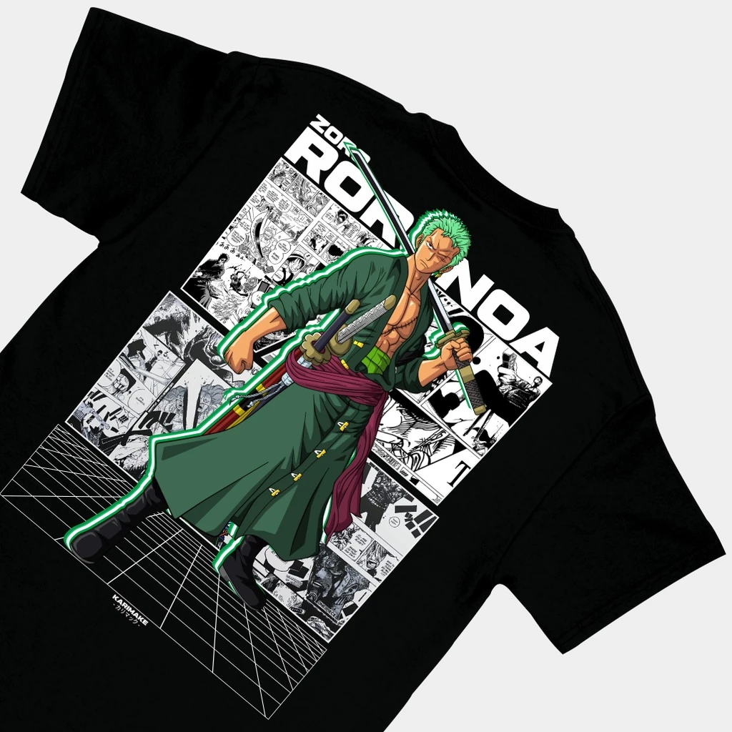 Baju Kaos Anak Unisex Gambar Anime ONE PIECE RORONOA ZORO SWORDSMAN