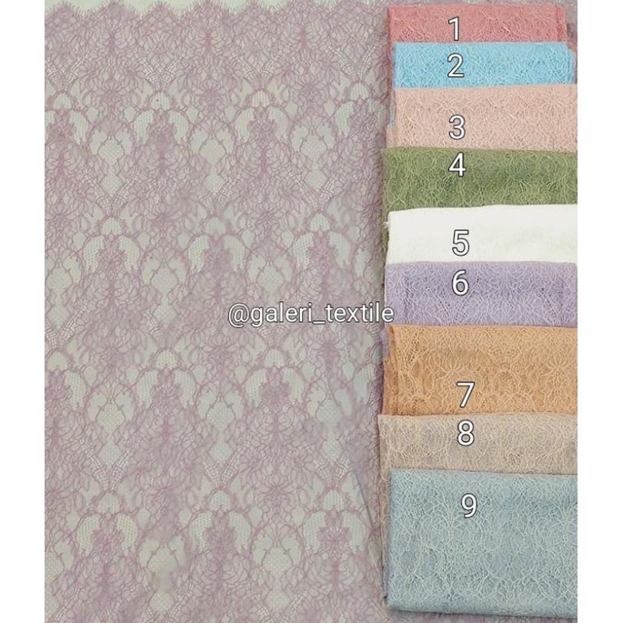 Jual Kain Lace Panel Chantily [ Harga Perpanel 2,5mtr ] | Shopee Indonesia