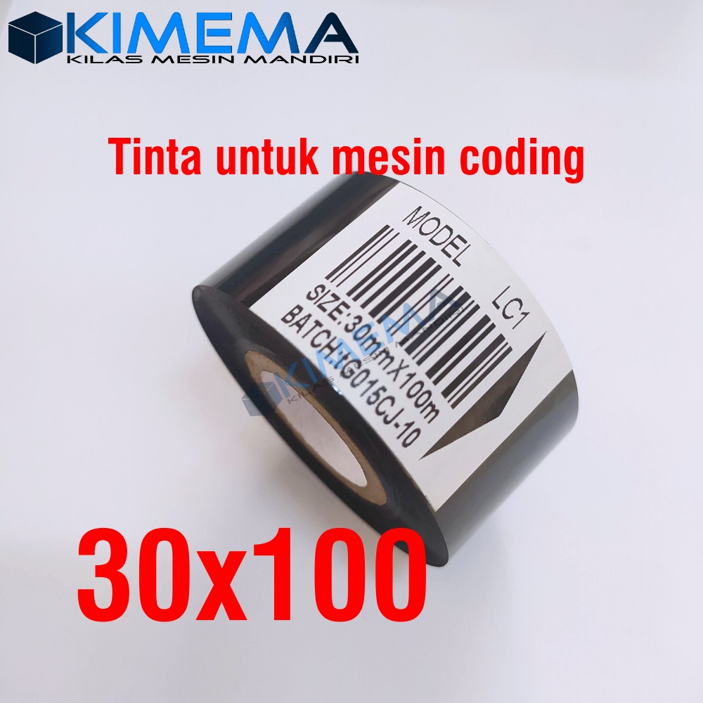 Jual Lc X Hot Stamping Foil Ribbon Tape Mm X M Pita Coding Tinta Cetak Expired Date