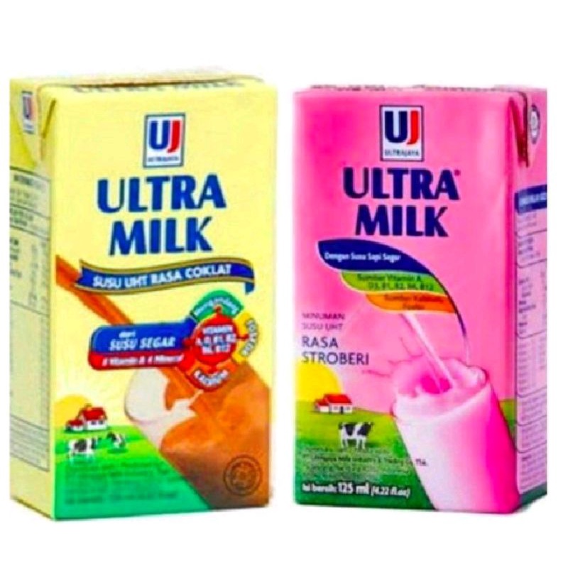 Jual Susu Ultra UHT dua Varian rasa 125 ml | Shopee Indonesia