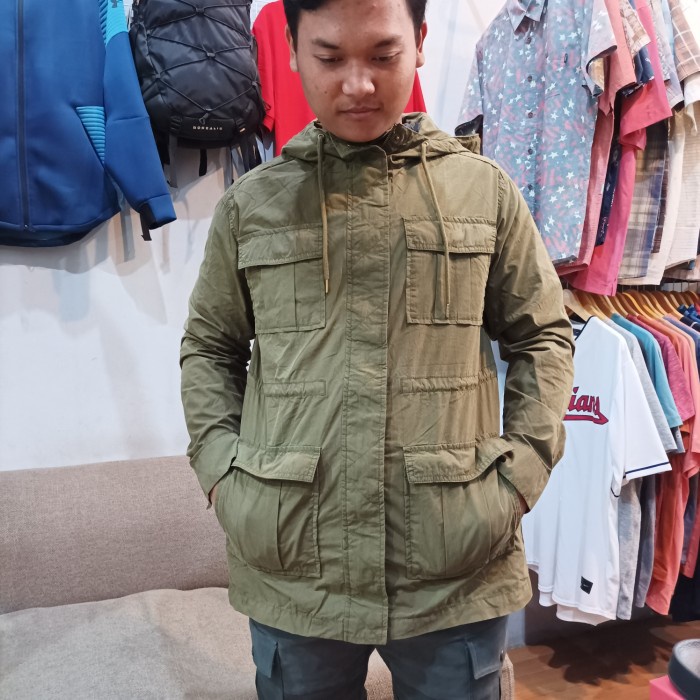 Jual jaket parka old navy hooded Utility nylon original S
