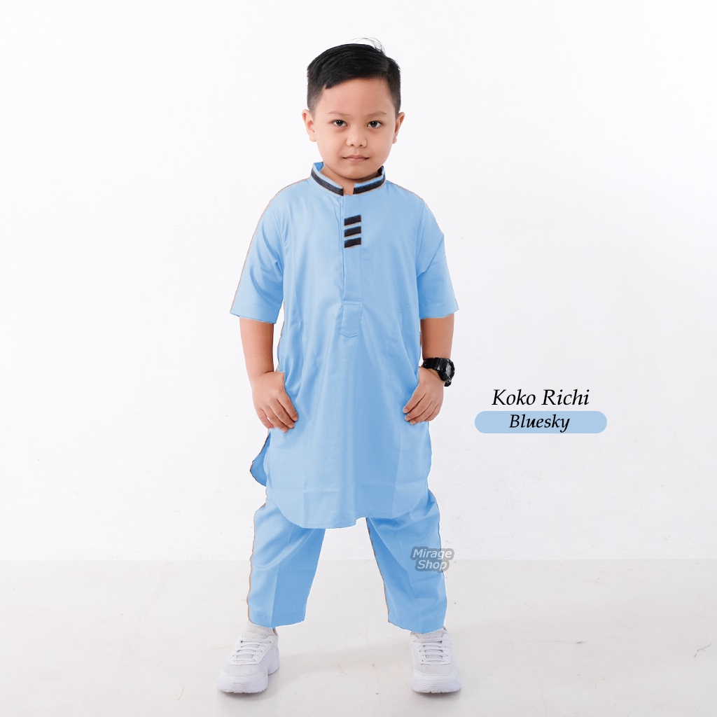 Jual Baju Muslim Koko Anak LakiLaki Model Gamis Anak Cowok Usia 114