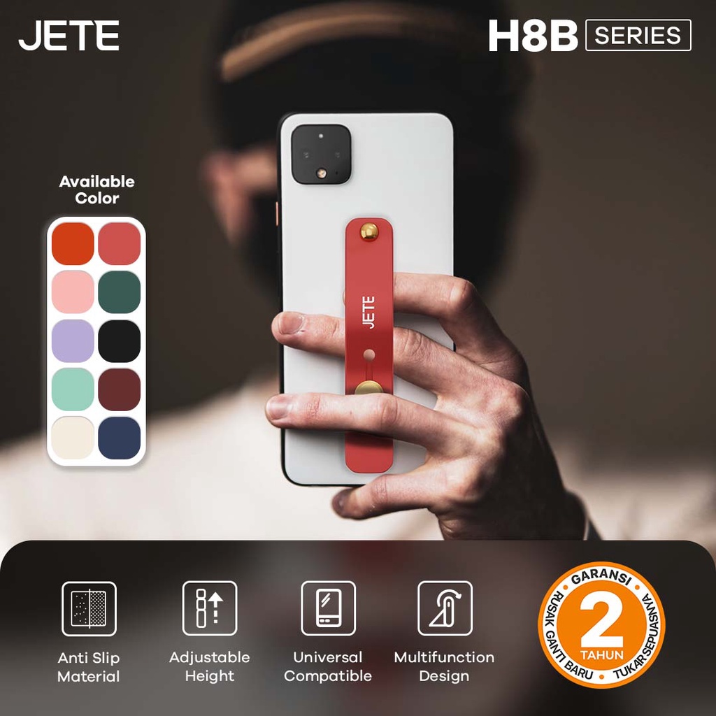 Jual Finger Grip Phone Grip JETE H8B Strap Stand HP Pop Socket ...