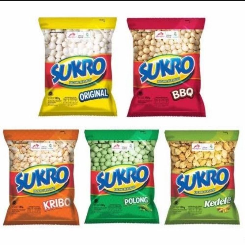 Jual Snack Kacang Sukro Varian Rasa | Shopee Indonesia