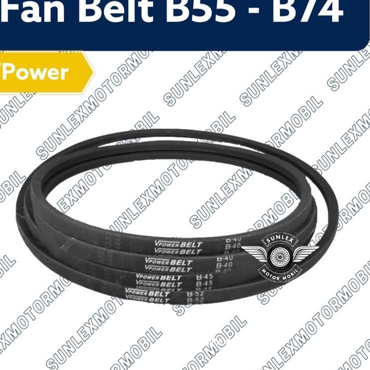 Jual Terkini FAN BELT VBELT TALI KIPAS TIPE B VPOWER BANDO B55 B56 B57 ...