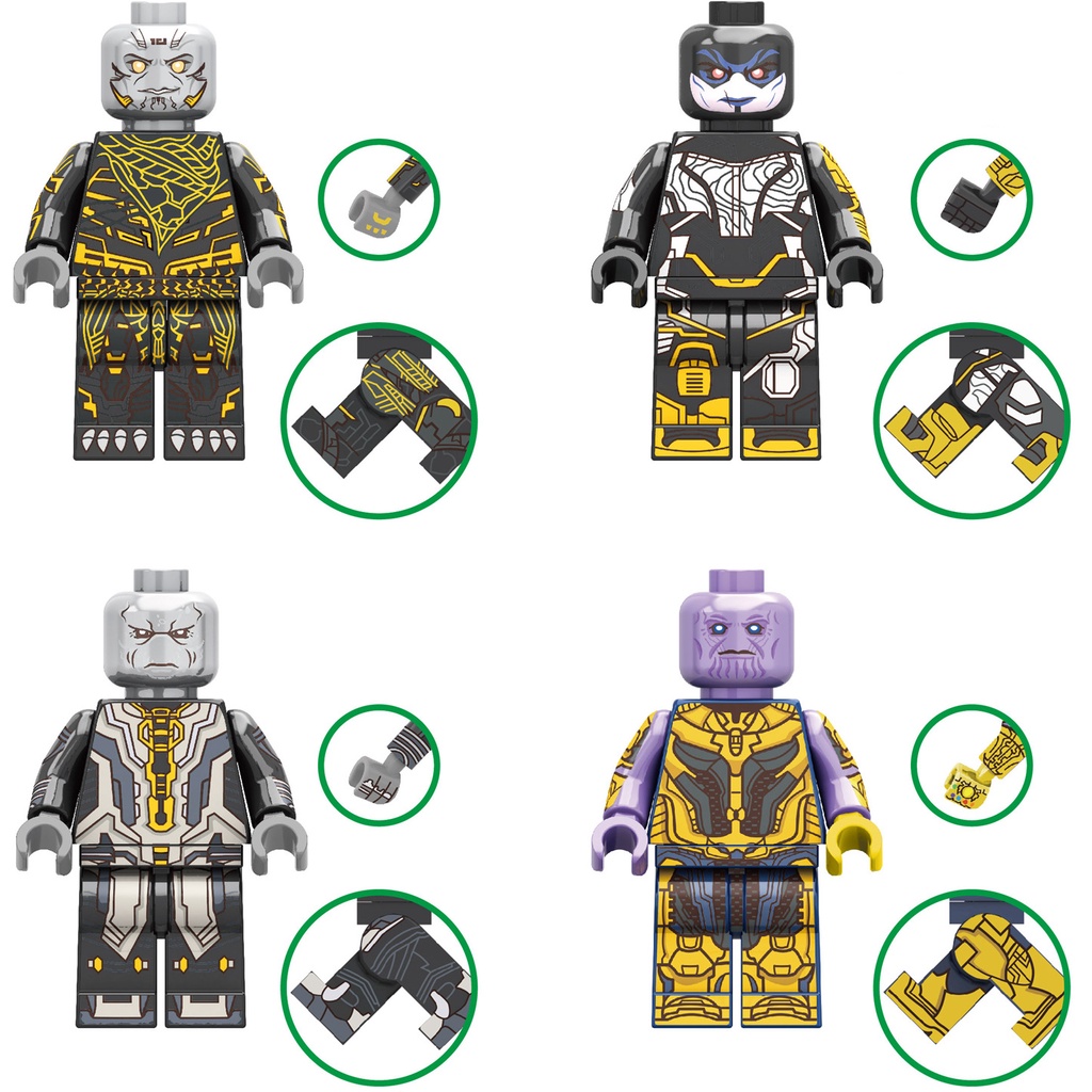 Jual Marvel Thanos Corvus Glaive Ebony Maw Proxima Midnight Minifigure ...