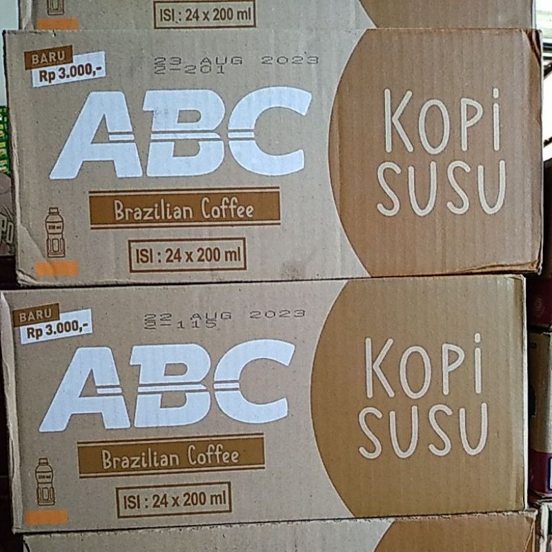 Jual Baru 1 Dus Kopi Abc Botol 200ml Isi 24 Botol Shopee Indonesia 5443