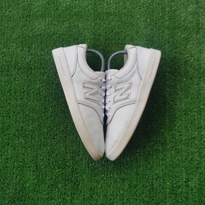 New balance 424 white best sale