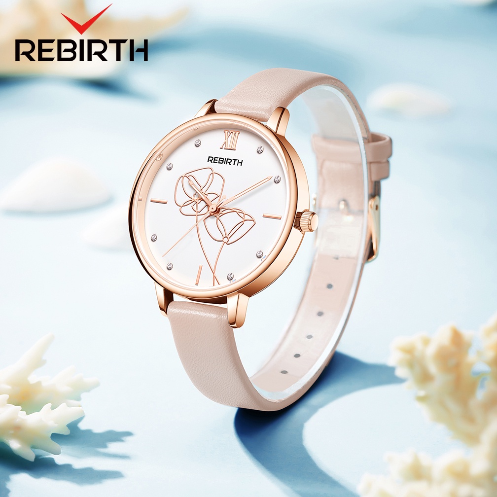 Jual REBIRTH Jam Tangan Wanita Original Anti Air Korea Fashion Flower ...