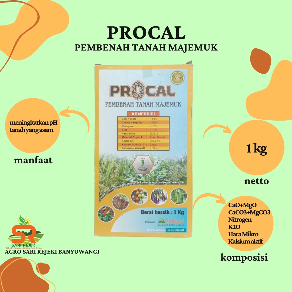 Jual PUPUK PROCAL 1KG PEMBENAH TANAH MAJEMUK | Shopee Indonesia