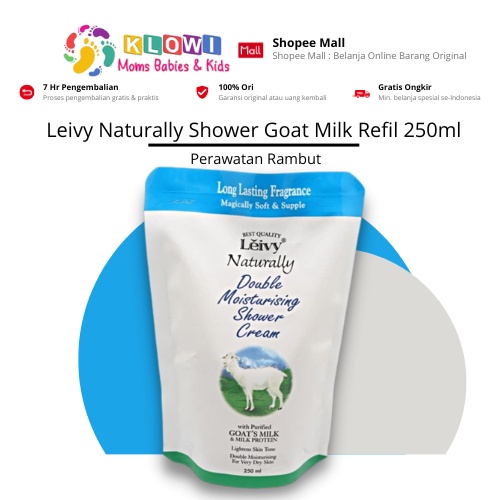 Jual Leivy Naturally Shower Goat Milk 250 Ml Reff / Sabun Mandi / Body