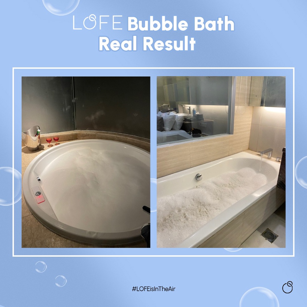 LOFE Bubble Bath Busa - Sabun Mandi Cair by LOFE - Paraben Free Alcohol Free Phatalates Free - Bathtub Relaxing Refreshing Salon Spa Zen - Me time Berkualitas