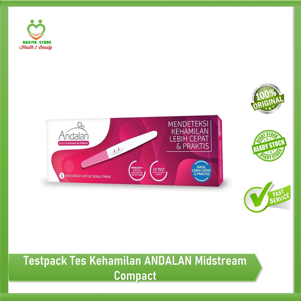 Jual ANDALAN Testpack Tes Kehamilan ANDALAN Midstream Compact Tes Hamil ...