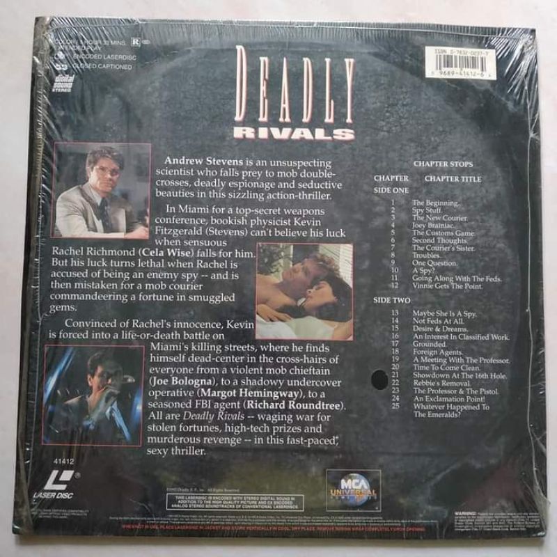 Jual Laser Disc Jadul 1992 - Film Deadly Rivals - Used Original ...