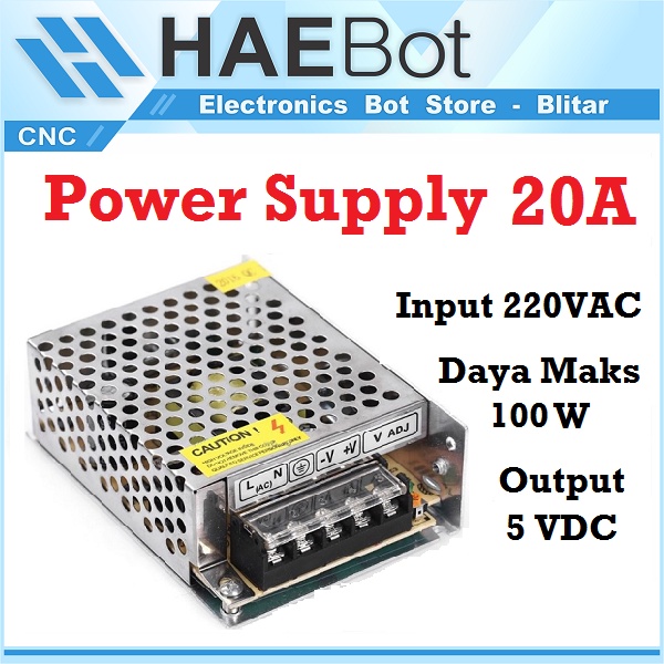 Jual [HAEBOT] Power Supply Switching Adaptor Adapter 5V 20A DC PSU