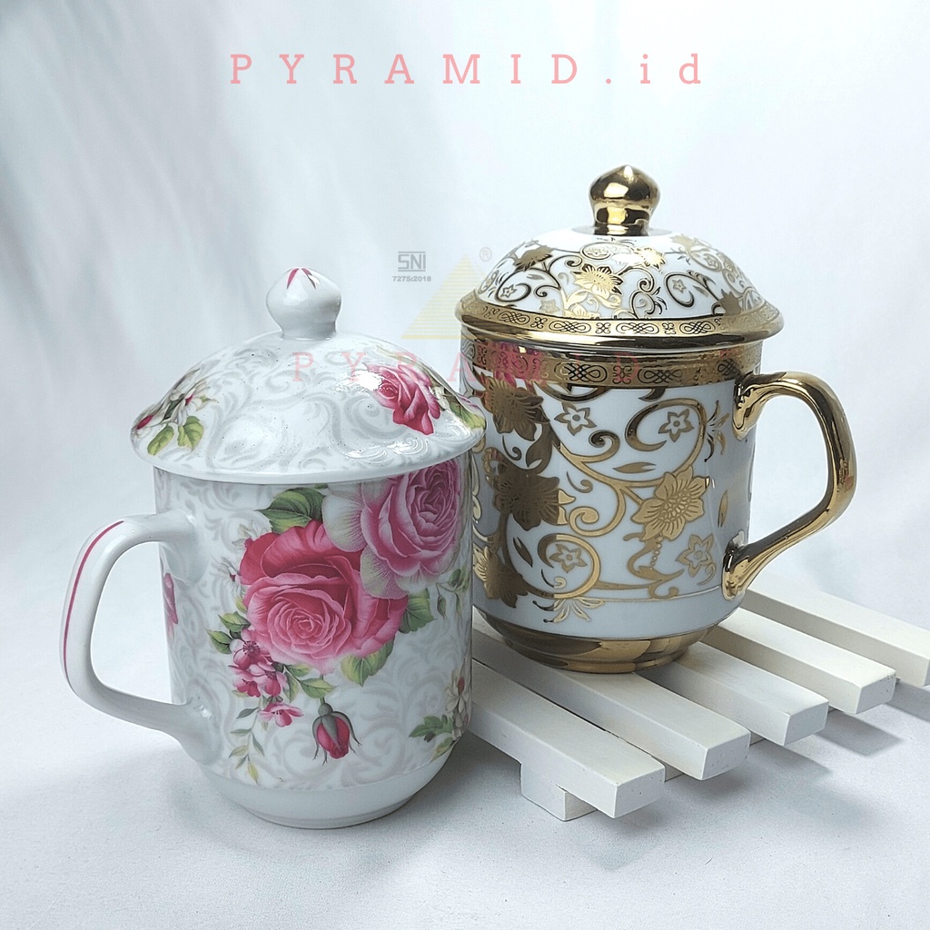 Jual PYRAMID | MUG TUTUP PYRAMID SERIES | 400 ML | Gelas porselen ...