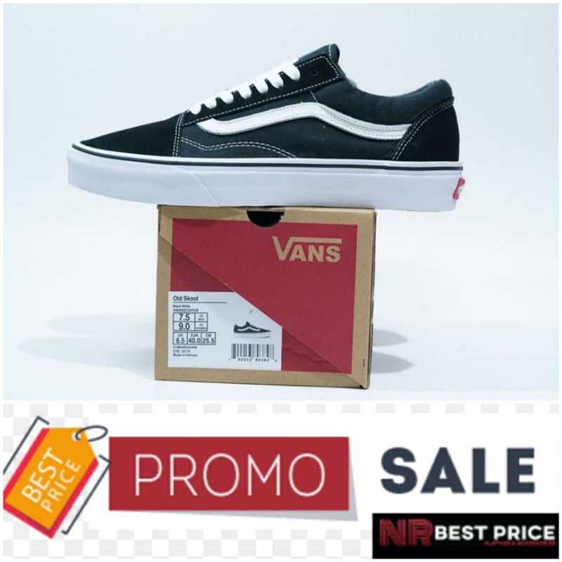 Jual Vans Old Skool Classic Black White | Shopee Indonesia