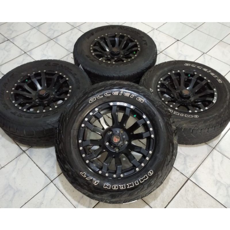 Jual Velg Variasi Pelek Mobil Off Road Burneh Ring 15x7 Pcd 5x114 Black Velg Aja Buat Inova