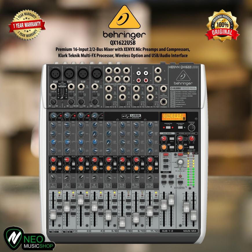 Jual Produk Behringer Qx Usb Premium Input Bus Mixer With Xenyx Mic Preamps And