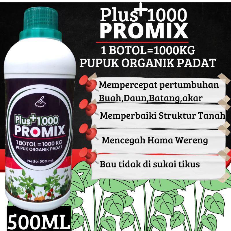 Jual Promix Plus 1000 Pupuk Organik Cair Sama Dengan 1000kg Pupuk ...