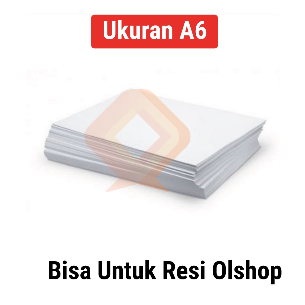 Jual Kertas Hvs Ukuran A Kertas Untuk Resi Olshop A Pengiriman