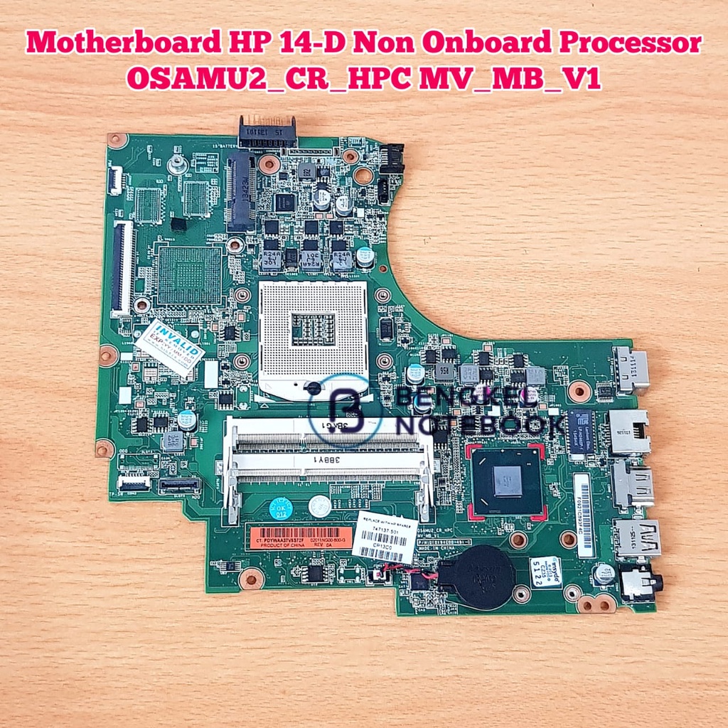 Jual Motherboard HP 14-D HP 240 250 G2 Non Onboard Processor OSAMU2_CR