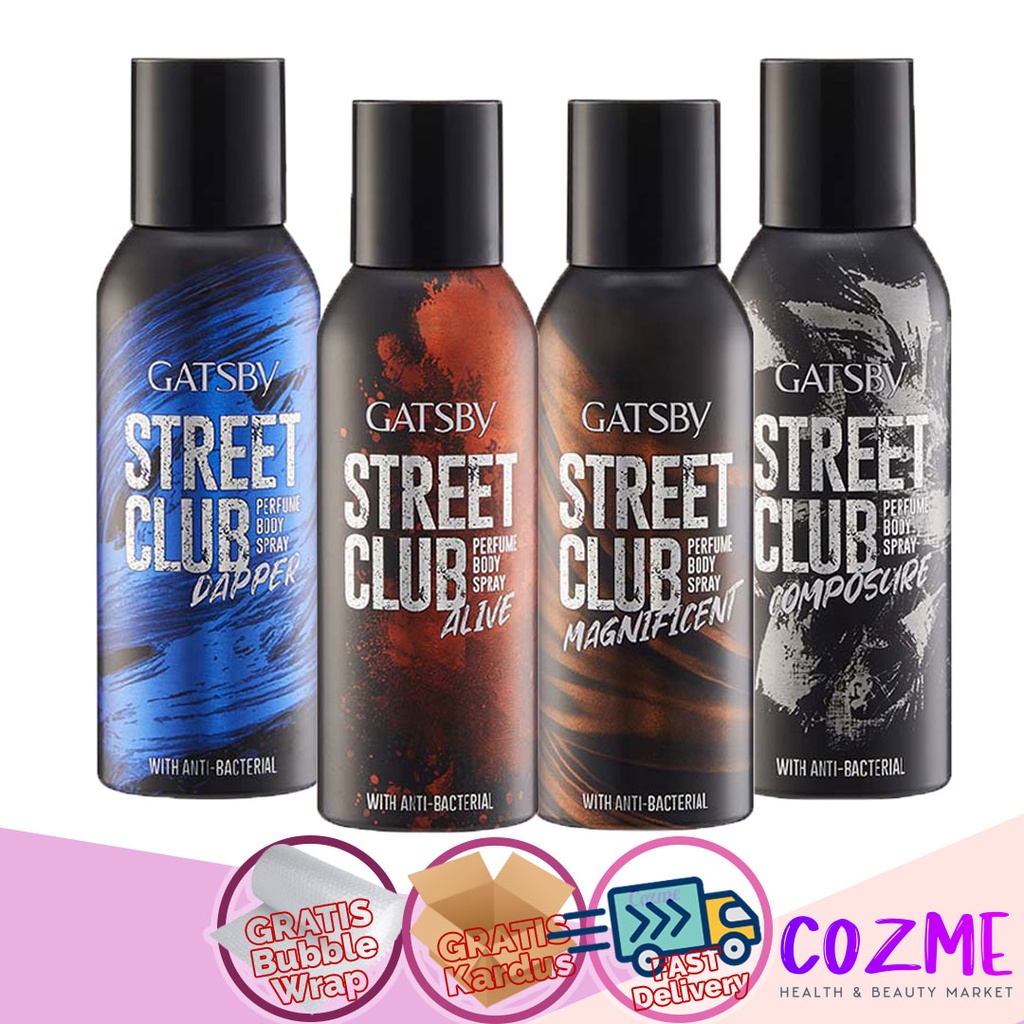 Jual GATSBY Street Club Perfumed Body Spray 150mL Shopee Indonesia