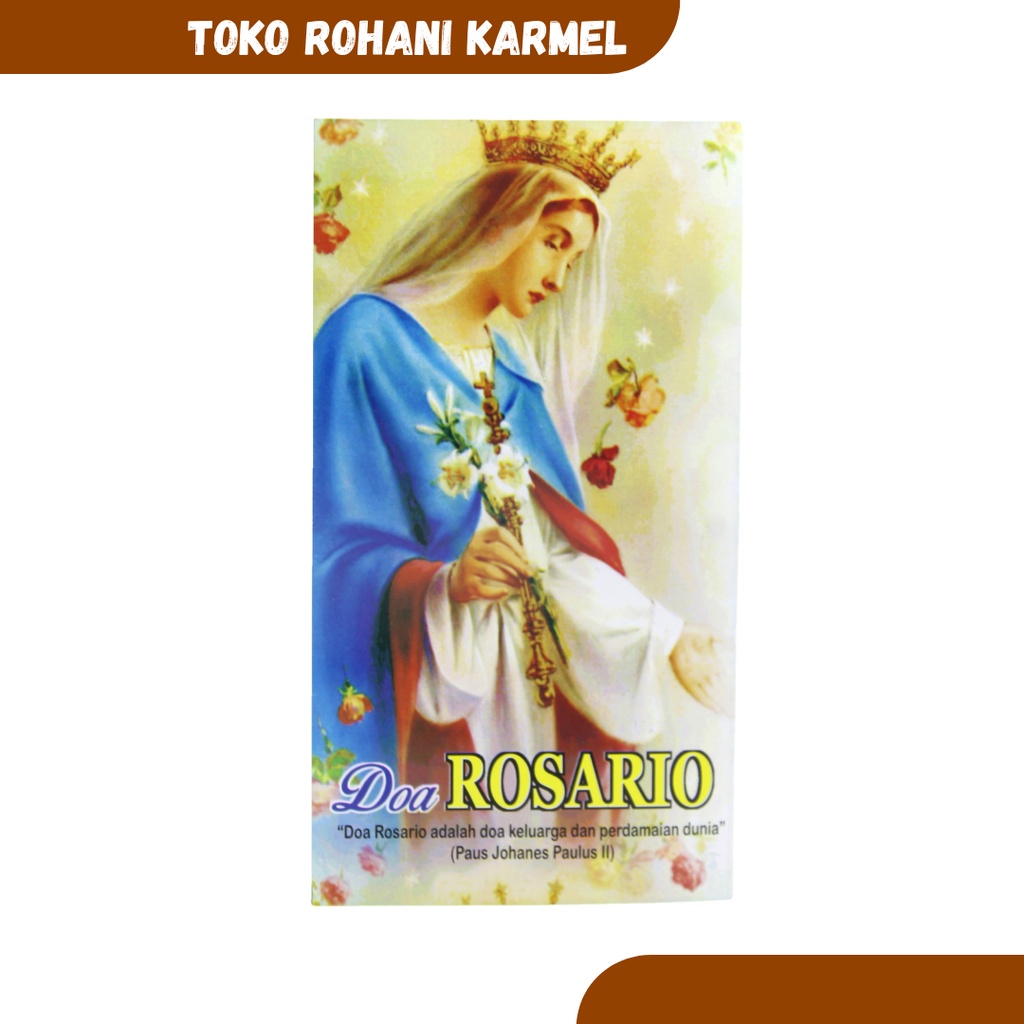 Jual KAPLET DOA ROSARIO / BUKU DOA ROSARIO / LEMBAR DOA ROSARIO KATOLIK ...