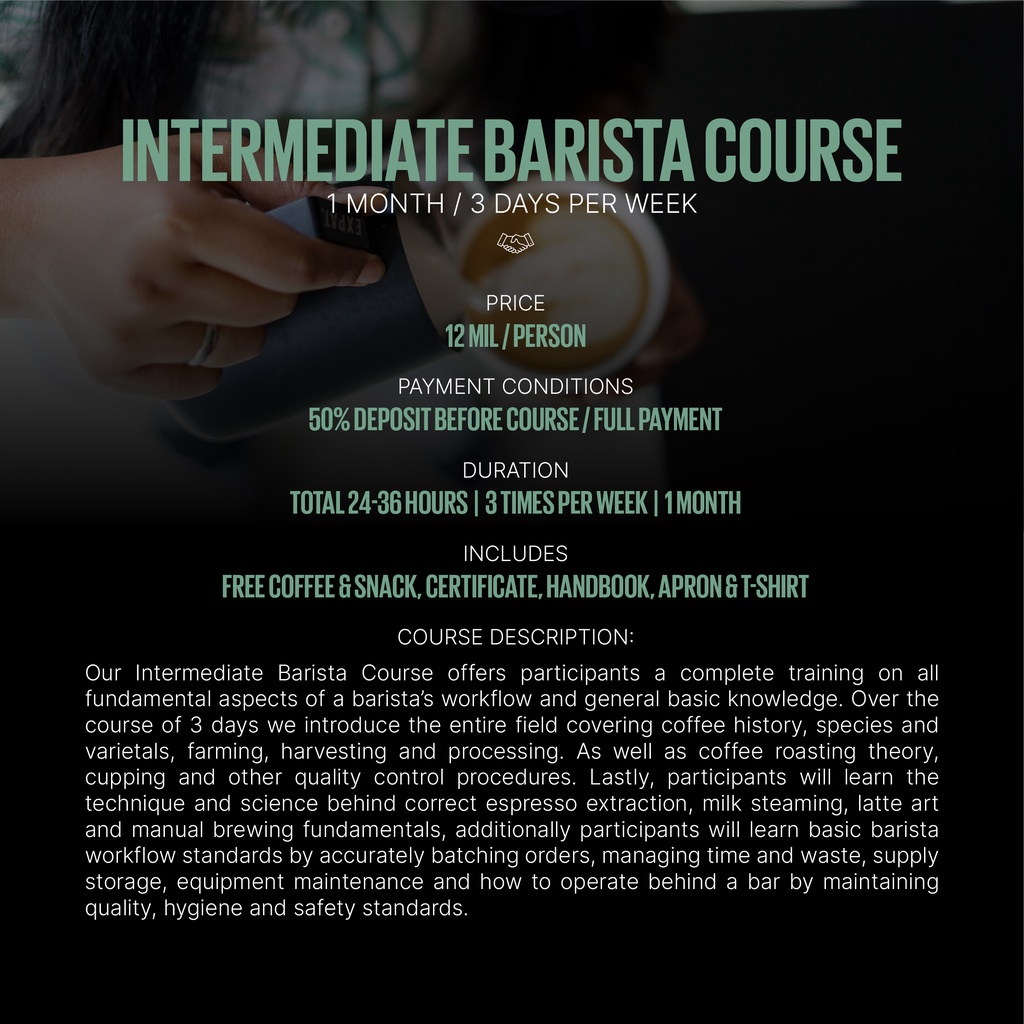 Jual Professional Barista Class Training Program / Kursus Barista ...