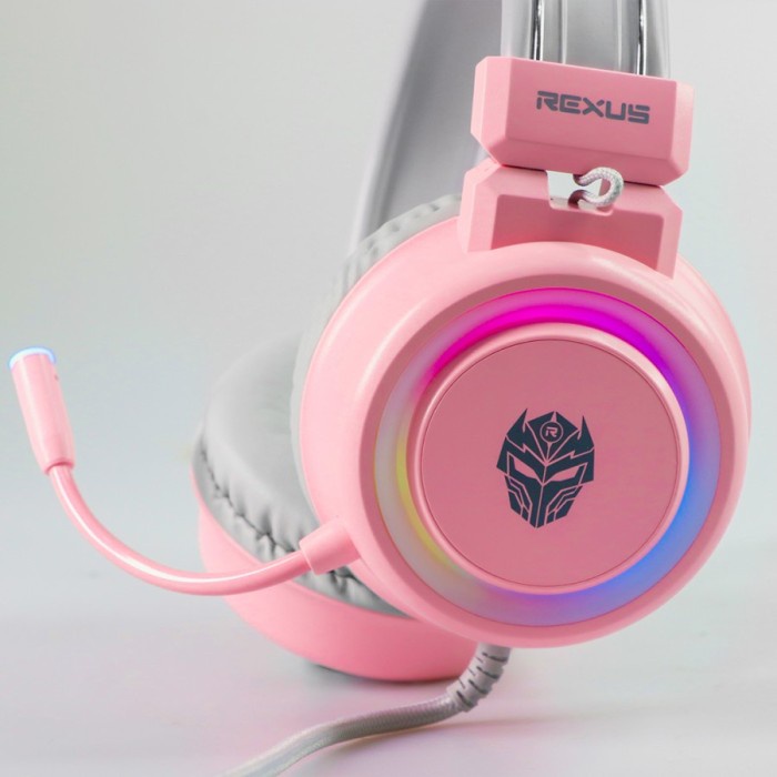 Jual Rexus Vonix F30 Gaming Headset (White/Pink) Shopee Indonesia