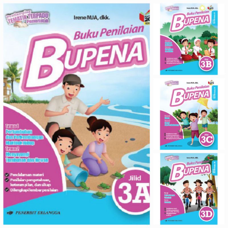 Jual Buku Siswa Kelas 3 Iii Sd Mi Bupena Buku Penilaian Tematik