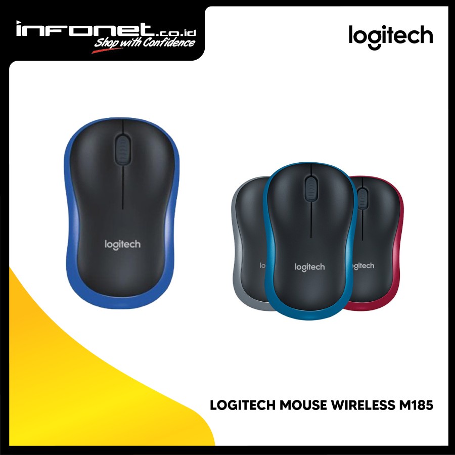 Jual LOGITECH MOUSE WIRELESS M185 | Shopee Indonesia