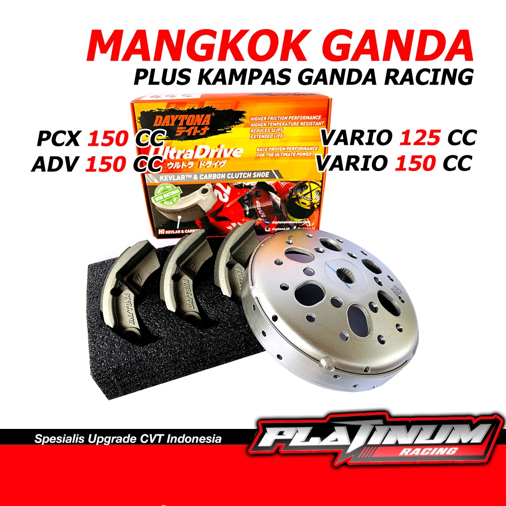 Jual Mangkok Kampas Ganda Daytona Vario Solusi Cvt Anti Getar Gredeg Pcx