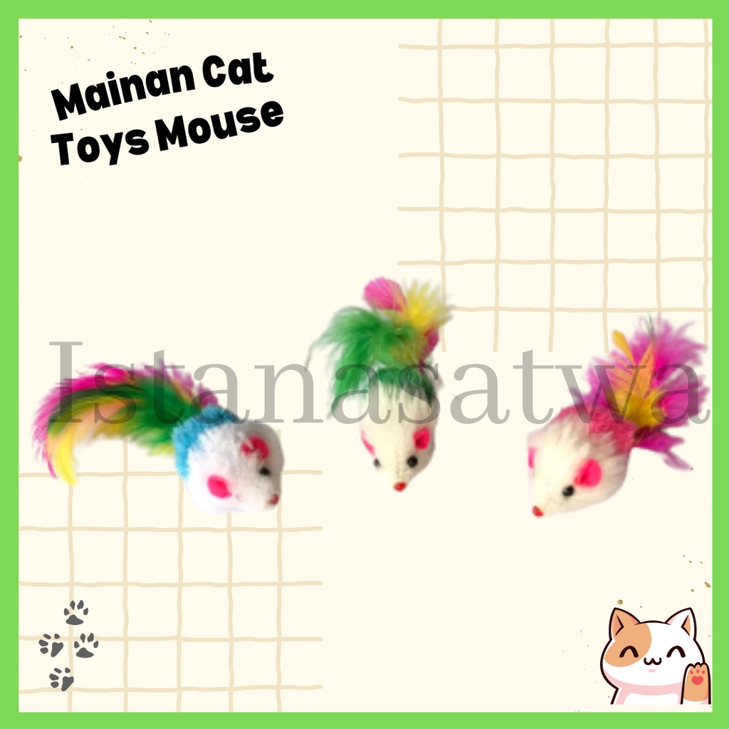 Jual Cat Toys Mouse TY35 - Mainan Interaktif Kucing Boneka Tikus Bulu ...