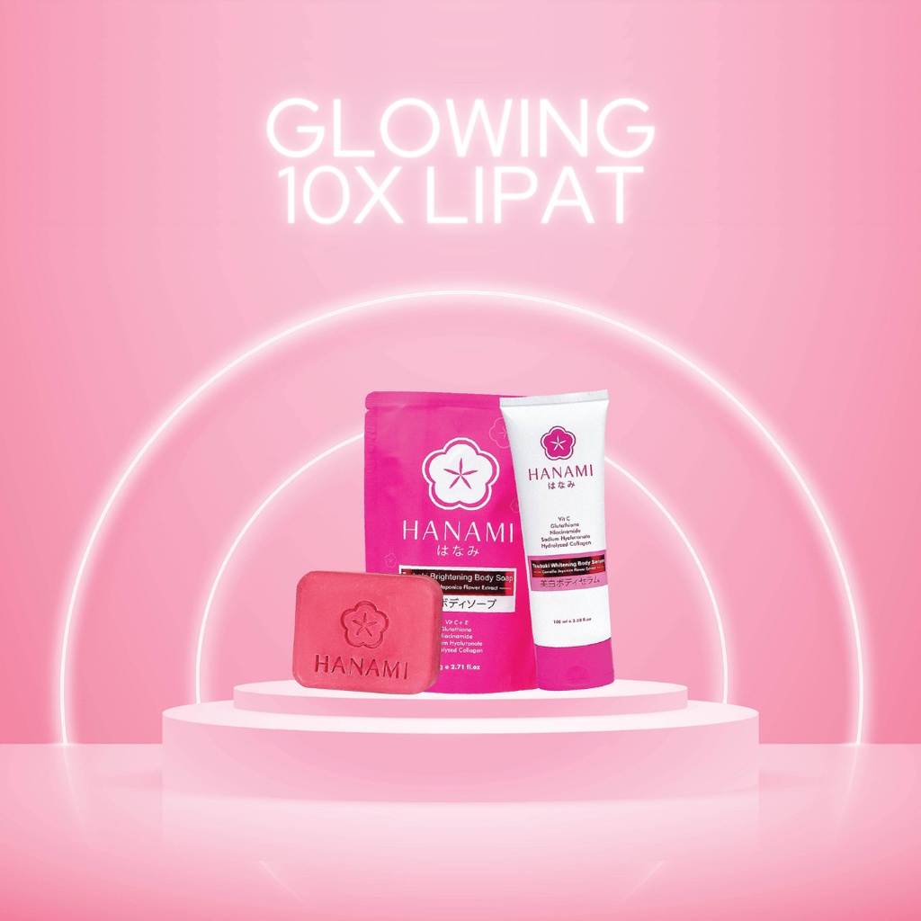Jual HANAMI Paket Body Care FREE Magic Gloves (2 Soap + 1 Serum ...