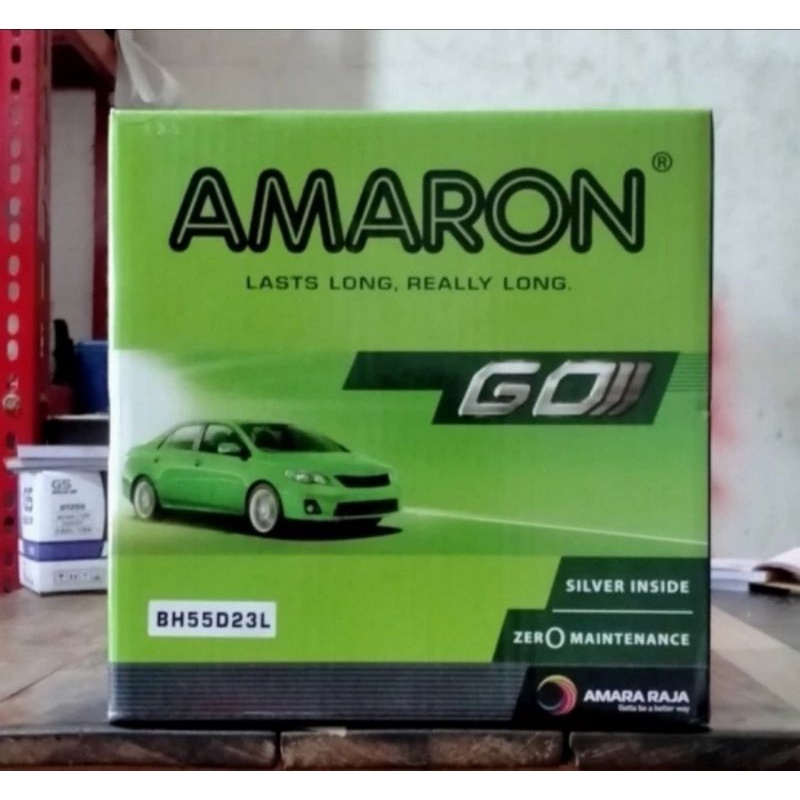 Jual AKI BATERAI KERING AMARON GO 55D23L MOBIL XTRAIL MIRAGE MAZDA 2