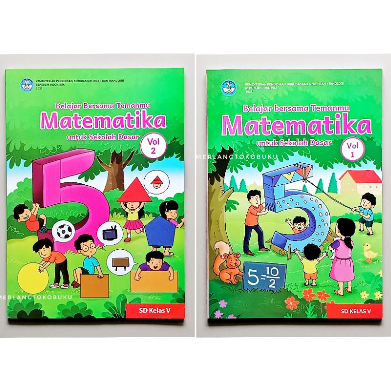 Jual BUKU BELAJAR BERSAMA TEMANMU MATEMATIKA KELAS 5 SD VOL 1 & 2 ...