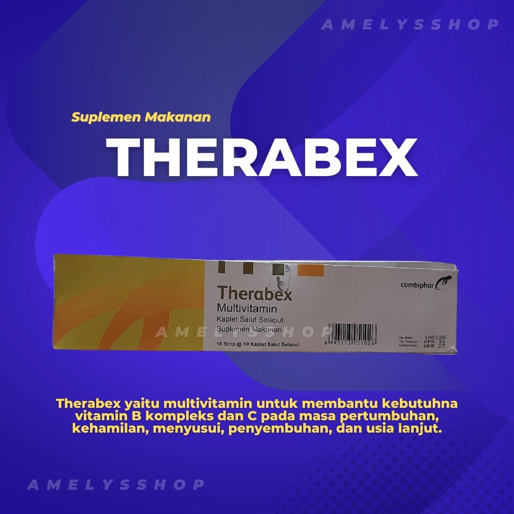 Jual THERABEX Multivitamin Untuk Memenuhi Vitamin B Complex Dan Vitamin ...