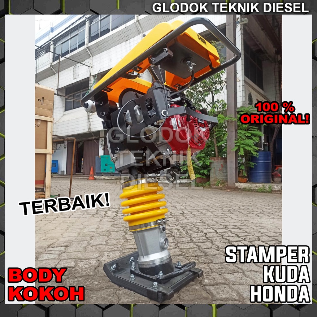 Jual Stamper Kuda + HONDA GX 160 Pemadat Tanah Tamping Rammer ORIGINAL