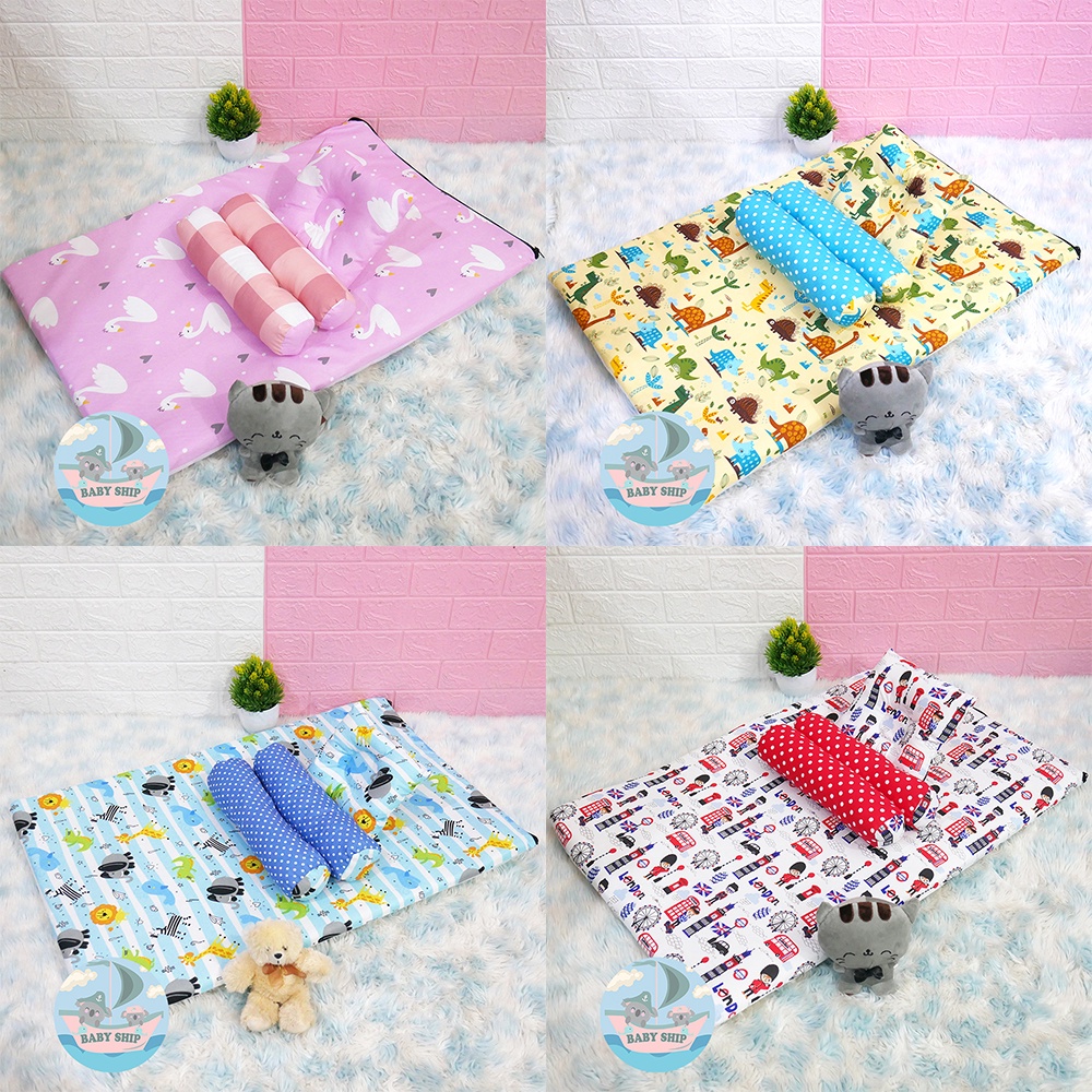 Jual Matras Kasur Bayi Jumbo Set Bantal Guling Bayi Free Tas Mika