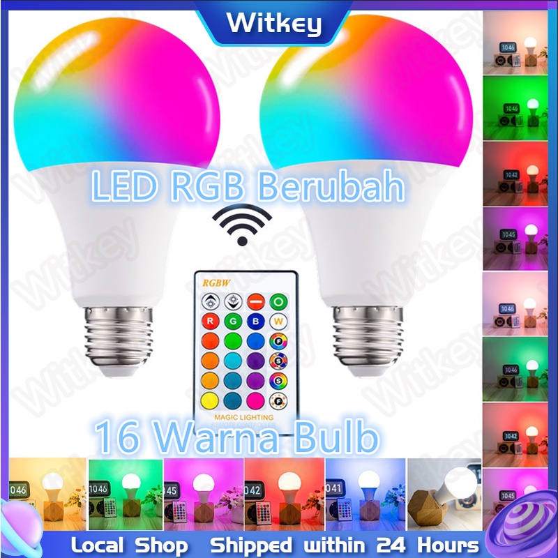 Jual 3W 5W 10W Lampu Bohlam LED RGB Berubah Warna Warni With Remote