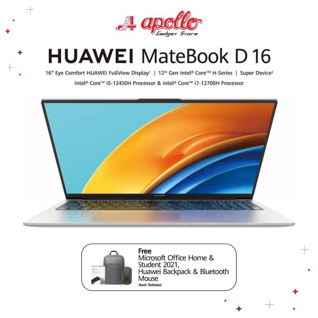 Jual Huawei Matebook D16 i7 16/512GB Garansi Resmi Indonesia | Shopee ...