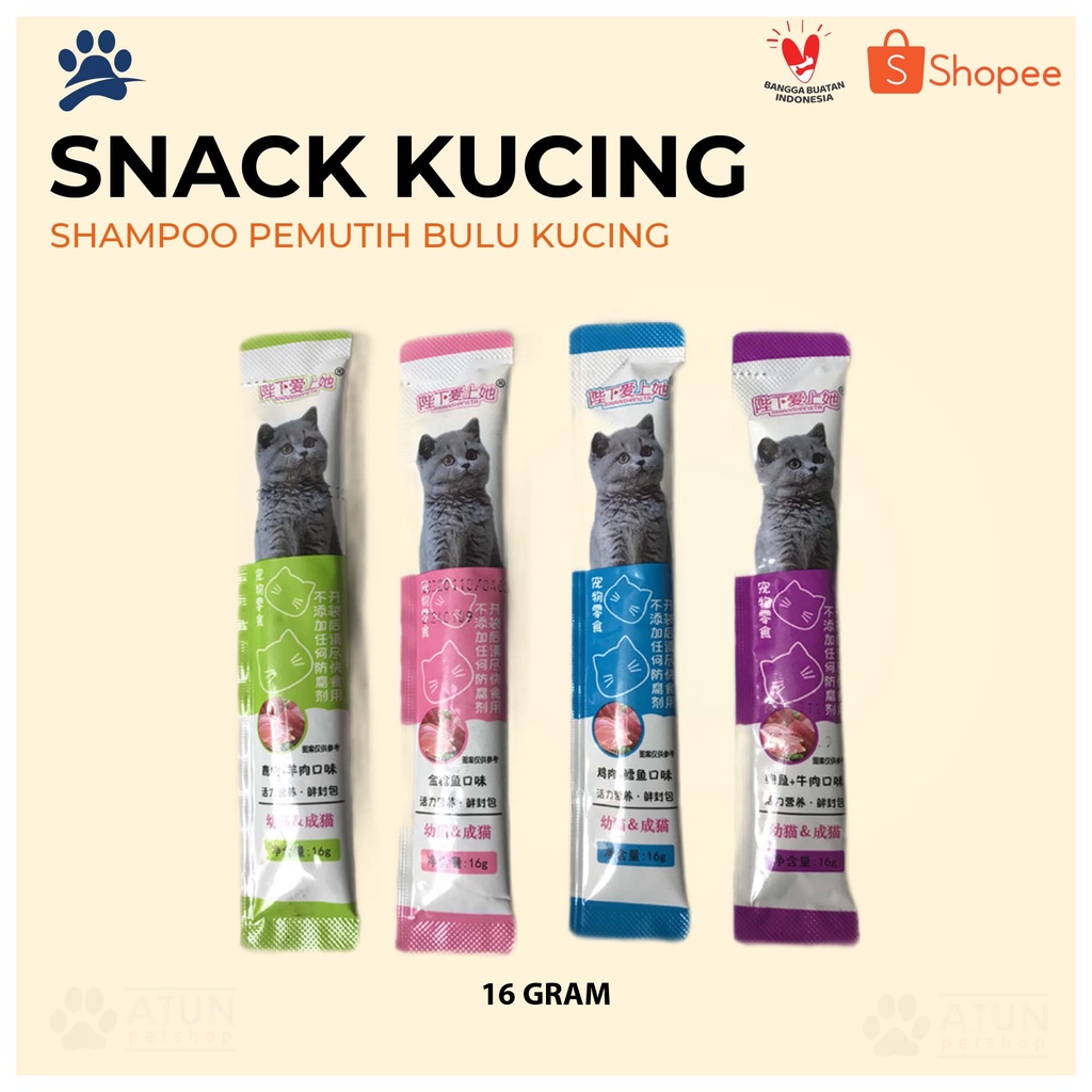 Jual Snack Kucing Sehat Creamy Treats Import | Shopee Indonesia
