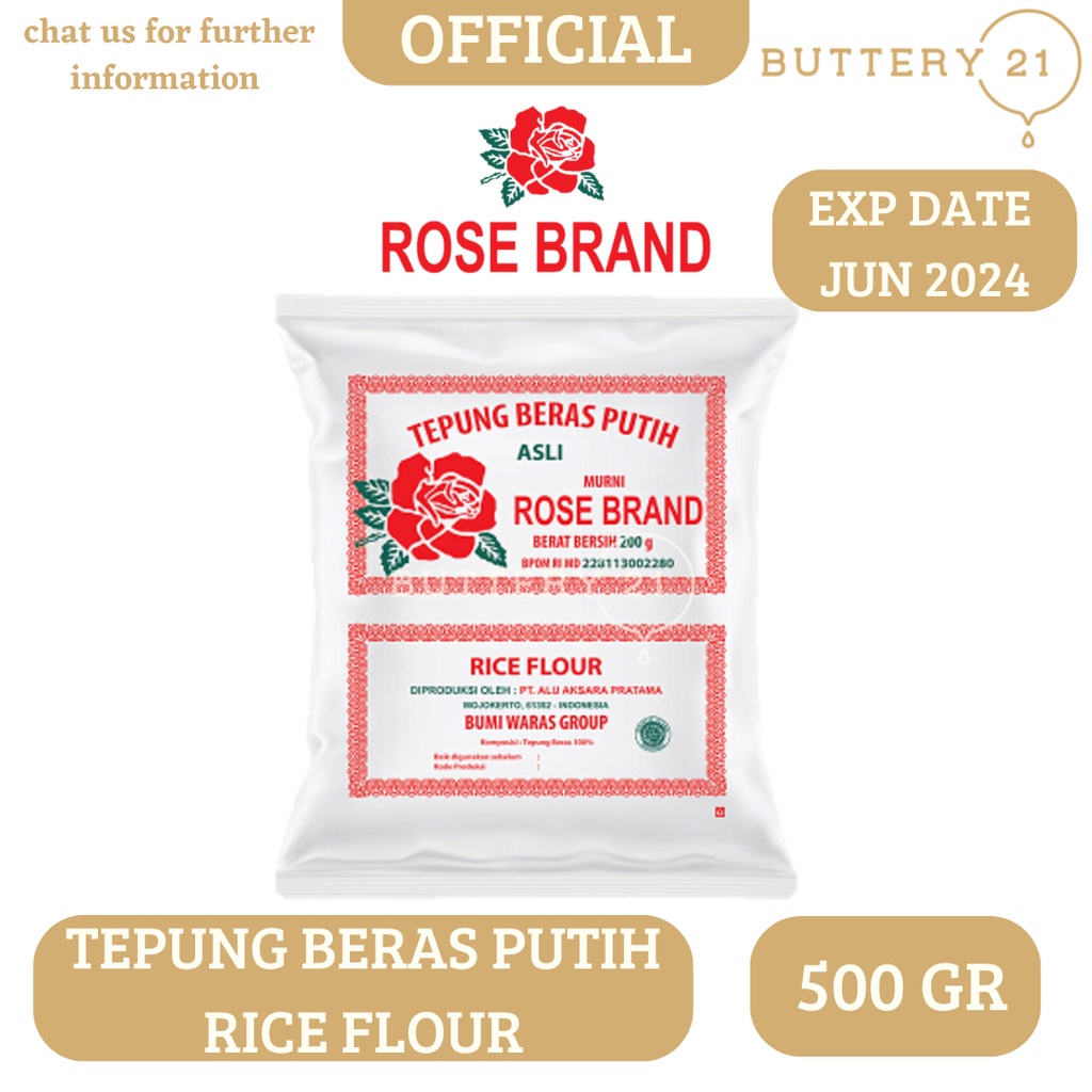 Jual ROSE BRAND 500 GR TEPUNG BERAS PUTIH (RICE FLOUR) / TEPUNG KETAN