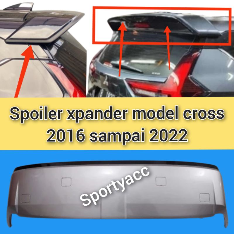 Jual spoiler mitsubishi xpander 2016 sampai 2023 allnew livina semua ...