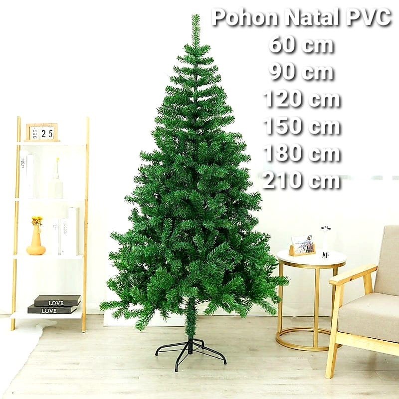 Jual Pohon Natal Import Ukuran 60/90/120/150/210 cm Merry Christmas ...