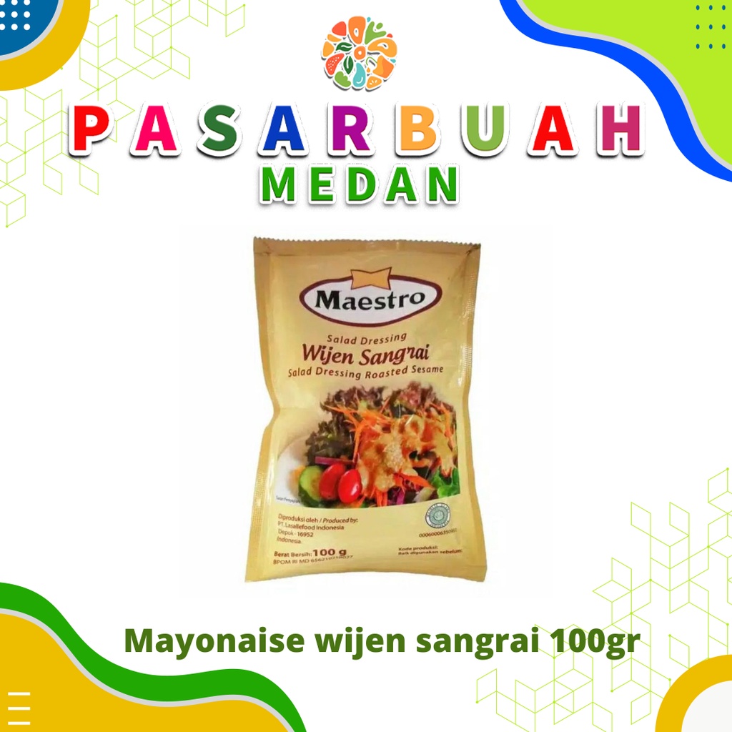 Jual Distributor Maestro Mayonaise Wijen Sangrai 100 Gram Pasar Buah